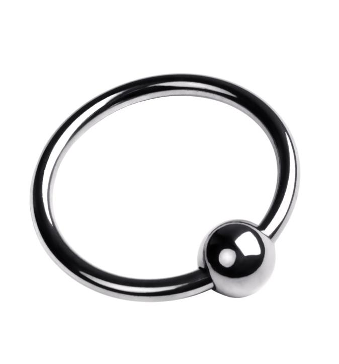 Кольцо на головку пениса, TOYFA Metal, серебристое, диаметр 3 см