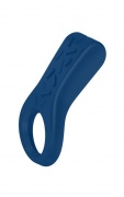 Эрекционное кольцо OVO для клиторальной стимуляции, с вибрацией, силиконовое,синее - интим магазин Точка G
