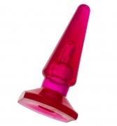 Анальная втулка TOYFA, PVC, розовый, 9,5 см - интим магазин Точка G