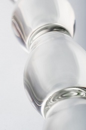 Двусторонний фаллоимитатор Sexus Glass, Стекло, Прозрачный, 18,7 см