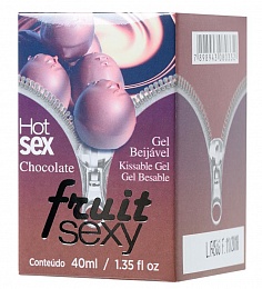 Массажное масло для поцелуев INTT FRUIT SEXY Milk Chocolate с разогревающим эффектом и ароматом шоколада, 40 мл
