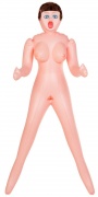 Кукла надувная Grace, шатенка, TOYFA Dolls-X Passion,с тремя отверстиями 160 см - интим магазин Точка G