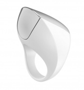 Эрекционное кольцо OVO инновационной формы с вибрацией, перезаряжаемое, силиконовое, белое, 4,7 см - интим магазин Точка G