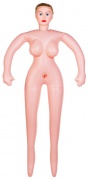 Кукла надувная Eleanor с реалистичной головой,TOYFA Dolls-X, с двумя отверстиями Кибер вставка Вагина- Анус 160 см - интим магазин Точка G