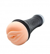 Вибромастурбатор реалистичный вагина в колбе, XISE,  25 см - интим магазин Точка G