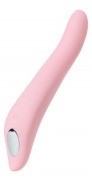 Нереалистичный вибратор S-HANDE KISS с ротацией, 9 режимов вибрации, розовый, 22 см - интим магазин Точка G