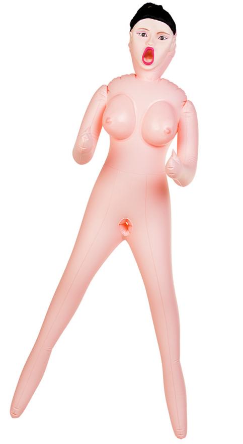 Кукла надувная Scarlett, рыжая,TOYFA Dolls-X Passion,с тремя отверстиями Кибер вставка: Вагина- Анус 160 см