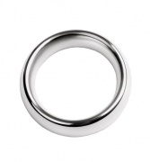 Кольцо на пенис, TOYFA Metal, серебристое, диаметр 4 см - интим магазин Точка G
